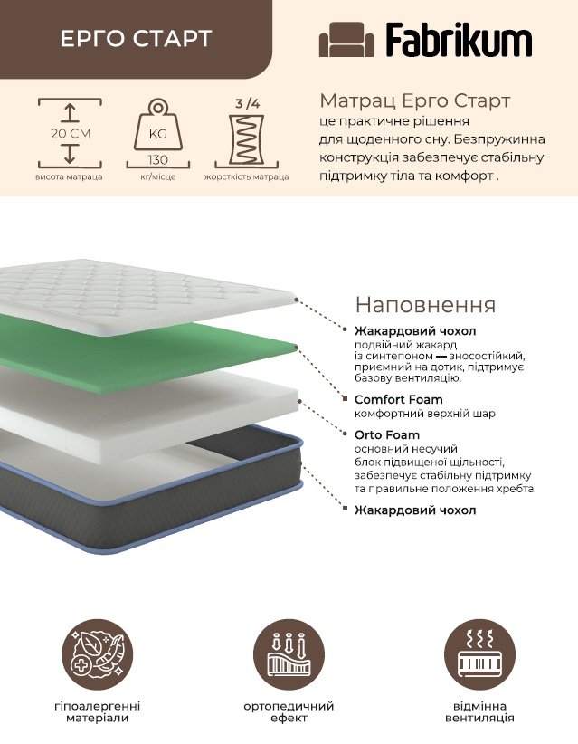 Матрац Ерго Старт